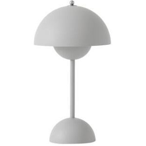 Lampe a poser & Tradition FLOWERPOT VP9-Lampe a poser sans fil avec variateur tactile H29.5cm Gris