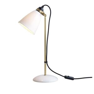 Lampe a poser Original BTC HECTOR 30-Lampe a poser orientable en laiton et porcelaine H40cm Dore