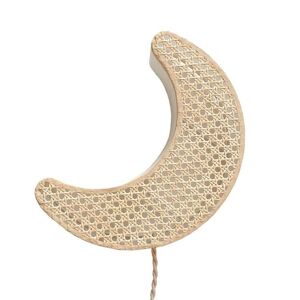 Applique murale an°so LUNE-Applique Cannage H32cm Beige