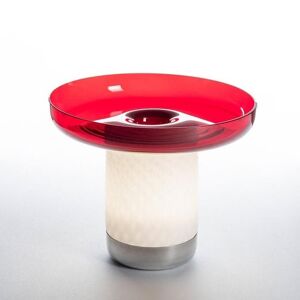 Lampe a poser Artemide BONTA Lampe sans fil avec coupelle H21cm Rouge