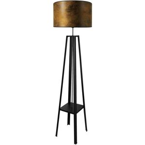 Lampadaire Metropolight CLUB-Lampadaire Simili Cuir/Metal H170.5cm Marron