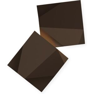 Vibia Applique murale Vibia ORIGAMI-Applique murale LED 2 lumières H63cm Marron