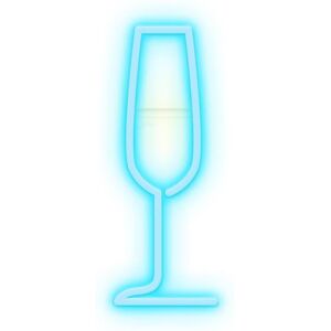 Néon Candy Shock CHAMPAGNE-Neon LED Champagne L40cm Bleu - Publicité