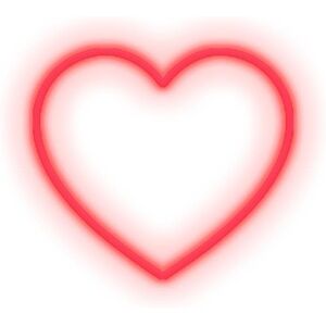 Neon Candy Shock HEART-Neon LED Coeur L40cm Rouge