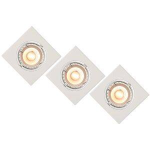 Lucide Spot Lucide FOCUS-Lot de 3 spots encastrables L8cm Blanc