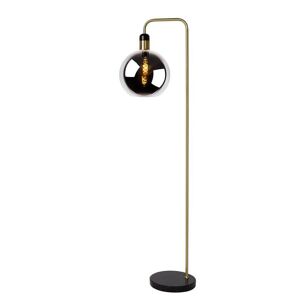 Lucide Lampadaire Lucide JULIUS-Lampadaire pied Marbre H158cm Noir