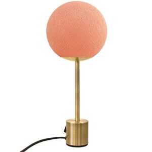 Lampe à poser La Case de Cousin Paul APAPA-Lampe à poser globe tissé H40cm Rose - Publicité