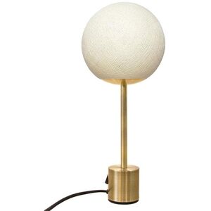 Lampe à poser La Case de Cousin Paul APAPA-Lampe à poser globe tissé H40cm Beige - Publicité