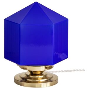 Lampe a poser Vanity Boum ETERNELLE-Lampe a poser Verre/Laiton H26cm Bleu