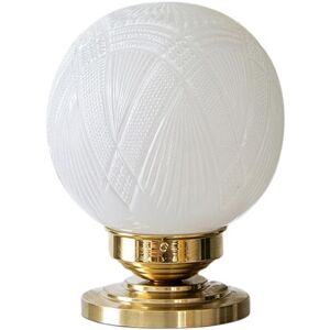 Lampe a poser Vanity Boum PRECIEUSE-Lampe a poser Verre/Laiton Ø20cm Blanc