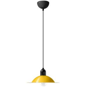 Stilnovo Suspension Stilnovo LAMPIATTA-Suspension Métal Ø28cm Jaune