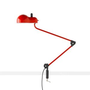 Lampe a poser Stilnovo TOPO Lampe de bureau Etau H80cm Rouge