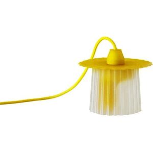 Lampe à poser Warren & Laetitia AMANDA-Lampe à poser Matériaux recyclés L18cm Jaune - Publicité