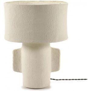 Lampe a poser Serax EARTH-Lampe de table en papier mache H47.3cm Blanc