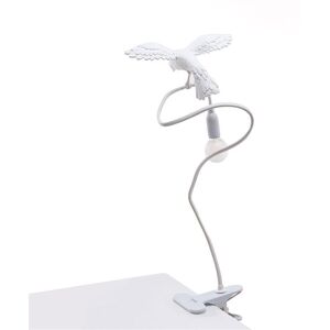 Lampe a poser Seletti SPARROW CUISING-Lampe a pince Resine Hauteur ajustable Blanc