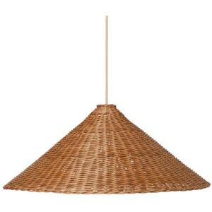 Suspension Ferm Living DOU-Suspension Rotin Ø68cm Beige