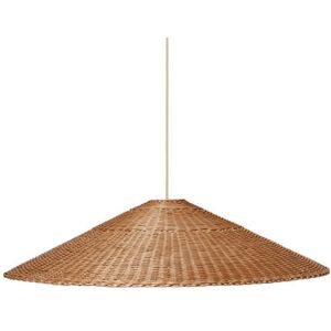 Suspension Ferm Living DOU-Suspension Rotin Ø90cm Beige