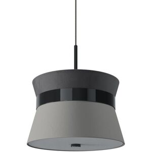 Easy Light by Carpyen Suspension Easy Light by Carpyen CARAMELO-Suspension Tissu Ø45cm Gris