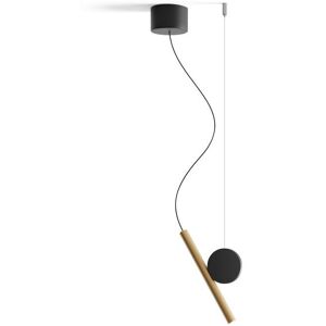 Suspension Luceplan DOI-Suspension dimmable Lisse Metal L30cm Noir