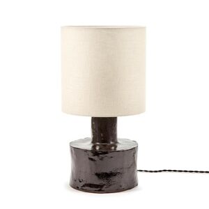 Lampe a poser Serax CATHERINE-Lampe a poser ceramique et lin H47cm Noir