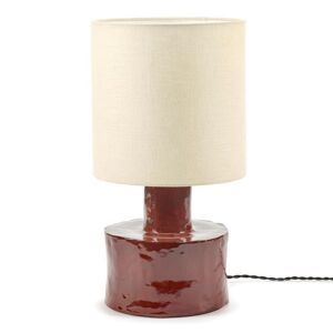 Lampe a poser Serax CATHERINE-Lampe a poser ceramique et lin H47cm Rouge