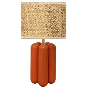 Lampe à poser Cosin Paris LA PETITE LAMPE CHARLOTTE-Lampe à poser Bois H32cm Orange - Publicité