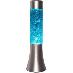 Lampe a poser Fisura LAVA MINI-Lampe lave Metal/Verre H33cm Bleu