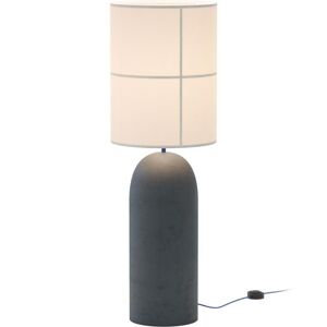 Lampadaire Robin RANIA-Lampe de Sol Ciment/Tissu H115cm Gris