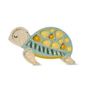 Little Lights Lampe à poser Little Lights TURTLE-Lampe à poser LED Tortue H37cm Bleu