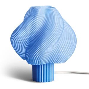 Lampe a poser Creme Atelier SOFT SERVE GRANDE-Lampe a poser plastique recycle H34cm Bleu