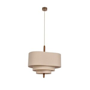 Market Set Suspension Market Set PEBBLE M-Suspension Bois/Tissu Ø58cm Beige