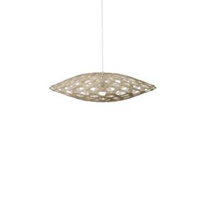 David Trubridge Suspension David Trubridge FLAX-Suspension Bicolore Bambou Ø80cm Blanc