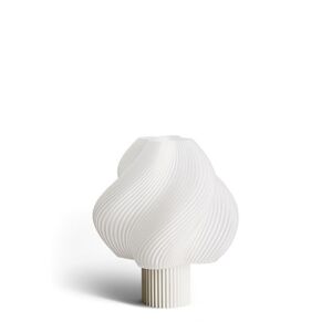 Lampe a poser Creme Atelier SOFT SERVE PORTABLE-Lampe sans fil LED variateur integre Plastique recycle H23cm Blanc