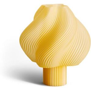 Lampe a poser Creme Atelier SOFT SERVE PORTABLE-Lampe sans fil LED variateur integre Plastique recycle H23cm Jaune