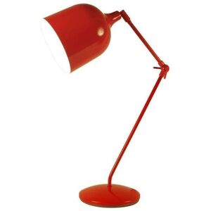 Lampe à poser Aluminor MEKANO-Lampe de bureau Architecte H79cm Rouge - Publicité