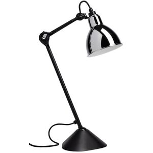 Lampe a poser DCW Editions Lampe Gras N°205-Lampe de bureau corps noir acier H46cm Argente