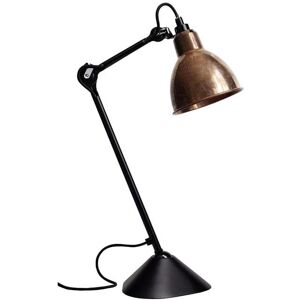 Lampe a poser DCW Editions Lampe Gras N°205-Lampe de bureau corps noir acier H46cm Cuivre