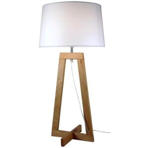 Lampe à poser Aluminor SACHA-Lampe à poser Bois H68,5cm Beige - Publicité