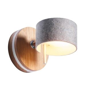 Applique murale Domus FRITS-Applique LED Bois & Feutre L16cm Bois