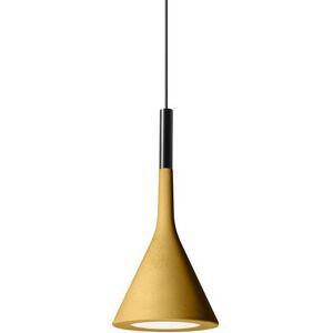 Suspension Foscarini APLOMB Suspension Ciment ampoule LED a165cm Jaune