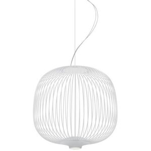 Suspension Foscarini SPOKES 2-Suspension LED Fils de Fer H52,5cm Blanc