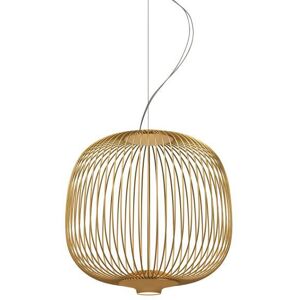 Suspension Foscarini SPOKES 2-Suspension LED Fils de Fer H52,5cm Dore