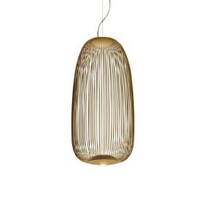 Suspension Foscarini SPOKES 1-Suspension LED Fils de Fer H71cm Dore