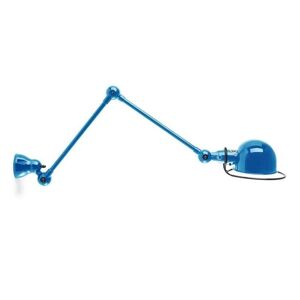 Applique murale Jielde LOFT-Applique murale 2 bras articules avec interrupteur Metal L40-80cm Bleu