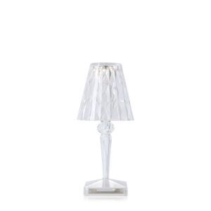 Kartell Lampe à poser extérieur Kartell BATTERY-Lampe baladeuse LED d'extérieur rechargeable H22cm Transparent