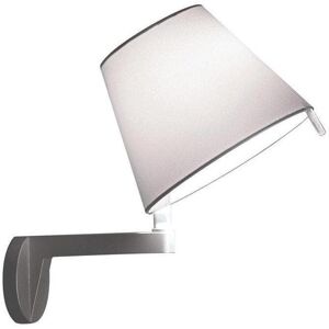 Applique murale Artemide MELAMPO-Applique Alu abat-jour orientable avec interrupteur Ø23cm Gris