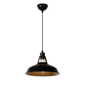 Suspension Lucide BRASSY BIS-Suspension Metal Ø31cm Noir