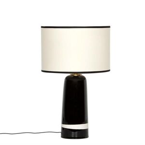 Lampe à poser Maison Sarah Lavoine SICILIA-Lampe à poser Céramique & Coton H49cm Noir