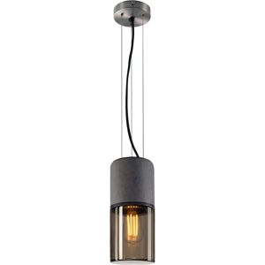 SLV LISENNE, suspension intérieure, gris/brun, E27, 23W max - Lampes pendulaires - Publicité