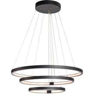 SLV ONE TRIPLE, suspension intérieure, noir, LED, 65W, 3000K/4000K, variable Dali - Lampes pendulaires